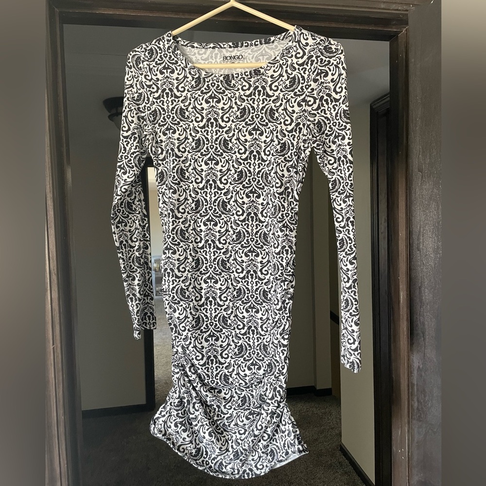 Black & White Print Dress